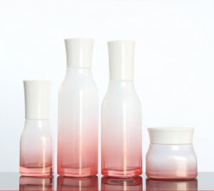 Cherry blossom red series cosmetic packaging bottle