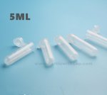 300pcs/lot 5ml Plastic with cover test tube with graduated round