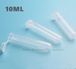200pcs/lot 10ml Plastic with cover test tube with graduated roun