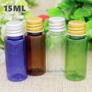 15ml Aluminum cap bottle plastic screw cap lotion bottles makeup