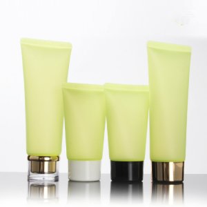 Green facial cleanser hose,Hair care emulsion extrusion bottle