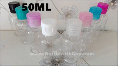 50ml Flip bottle skin care products PET plastic bottle emulsion