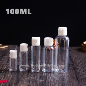 100ml Plastic flip bottle essential oil emulsion bottle shampoo