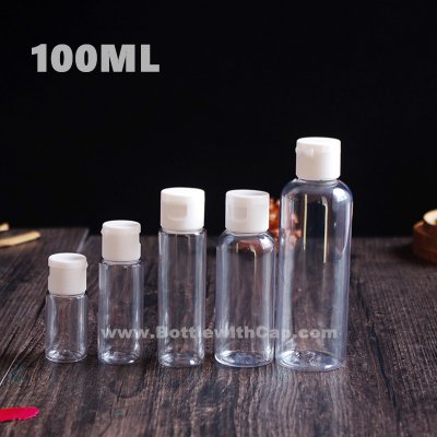 100ml Plastic flip bottle essential oil emulsion bottle shampoo