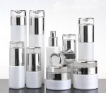 Pearl white cream packaging bottle,Pressure pump spray bottle