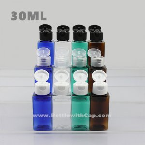 30ml Toner bottle cosmetics packing bottle flip square plastic b