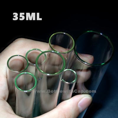 35ml Flat mouth test tube glass test tube high temperature resis
