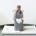 PINK Grass Pentagonal Wishes Float Glass Star Bottle Cork
