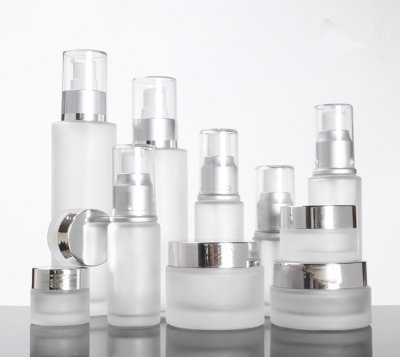 Toner emulsion pressure pump spray bottle,Cosmetics glass bottle