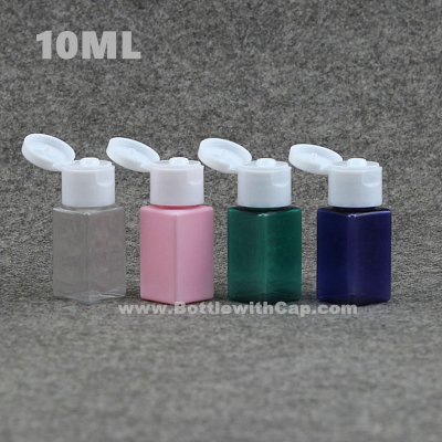 10ml Toner bottle cosmetics packing bottle flip square plastic b