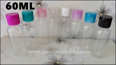 60ml Flip bottle skin care products PET plastic bottle emulsion