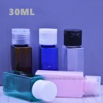 30ml Square plastic flip bottle essence emulsion bottle skin car