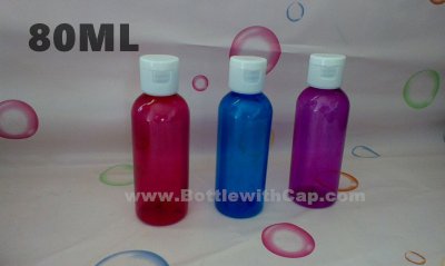 80ml Flip bottle skin care products PET plastic bottle emulsion
