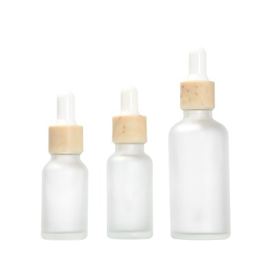 Cosmetic transparent frosted liquid bottle