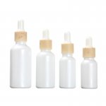 Pearlescent White 15-50ml Glass Cosmetics Essential Oil Bottle